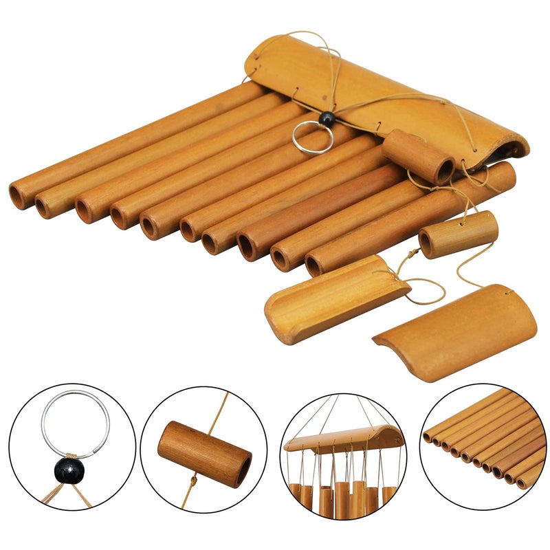 Virekm Windchimes Outdoors  Memorial Wind Chimes  Bamboo Wind Chimes for Outside Clearance Deep Tone for Patio Garden Home D?cor  Natural Beautiful Sound - Image 4